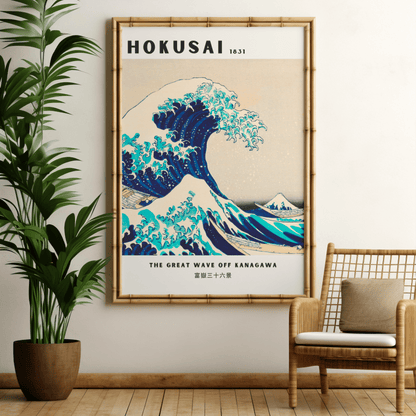 Katsushika Hokusai - The Great Wave (In Portrait)